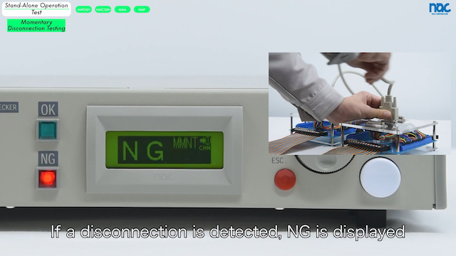 NG in Moment Disconnection Testing for Cable Harness Testers