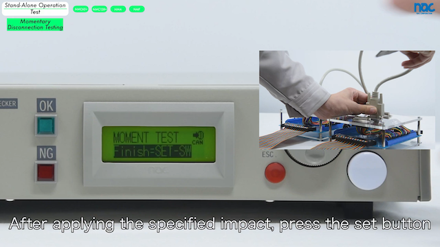 Moment Disconnection Testing for Cable Harness Testers