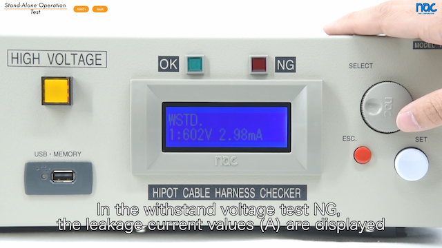 Hi-Pot Cable Harness Testers_NG Dielectric Withstand Testing
