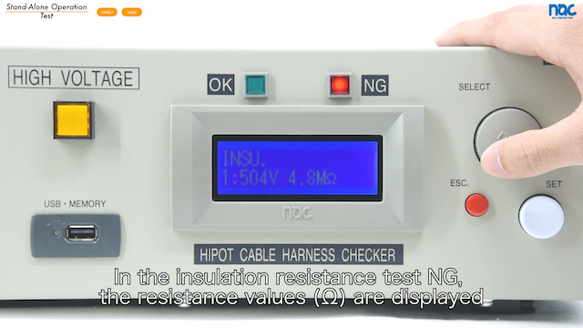 Hi-Pot Cable Harness Testers_NG Insulation Resistance Testing
