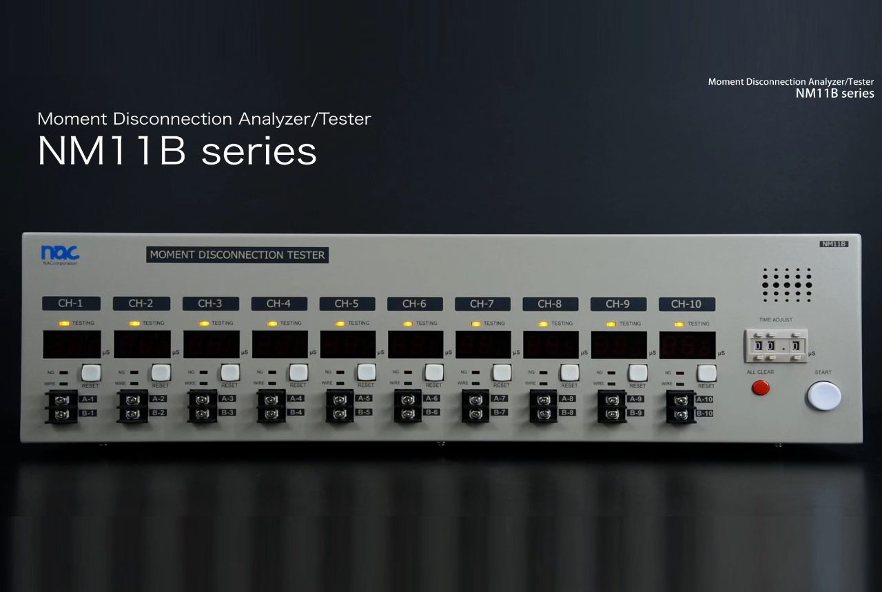 Video image of momentary disconnection analyzer/tester NM11B