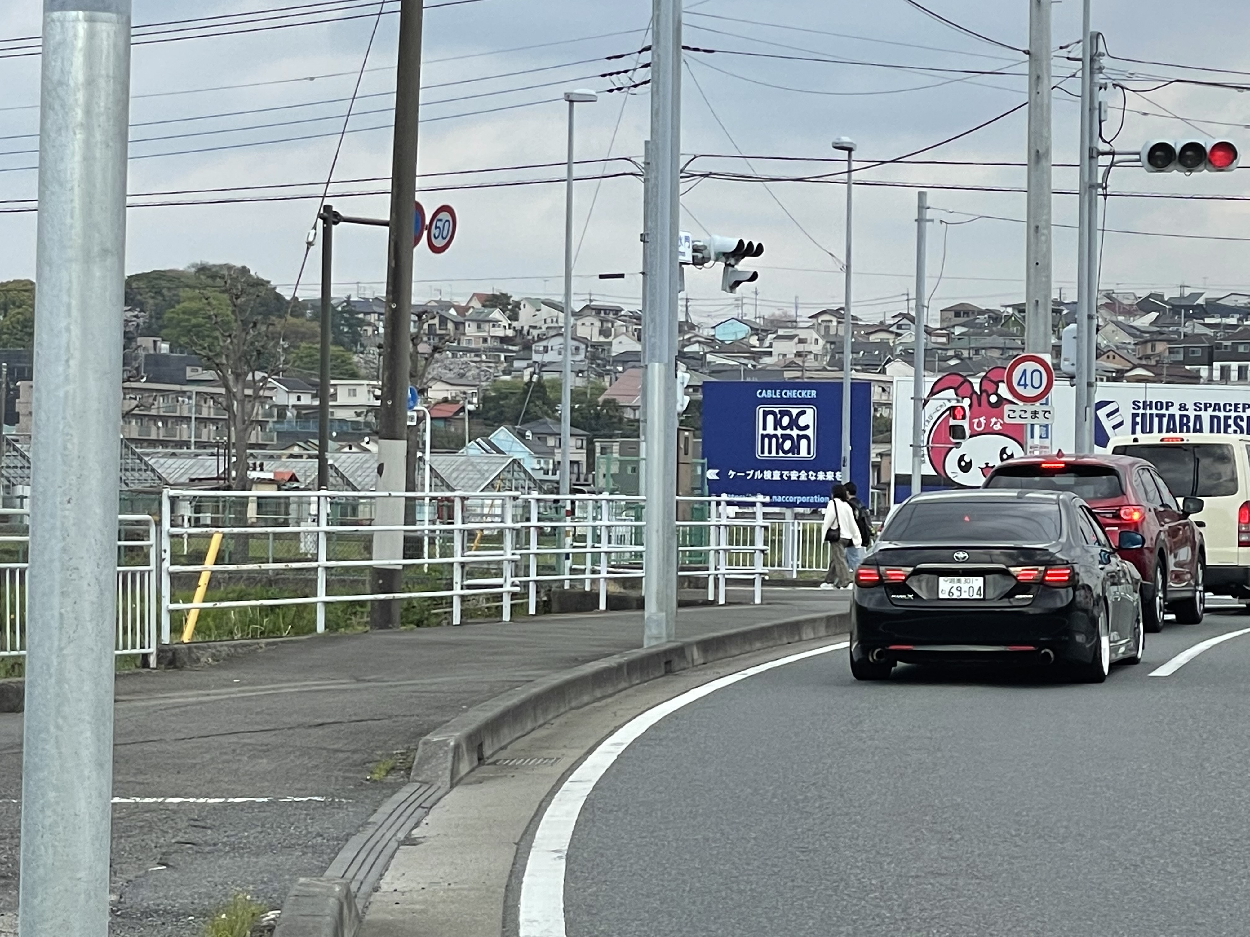 ケーブル検査のnacmanの広告看板